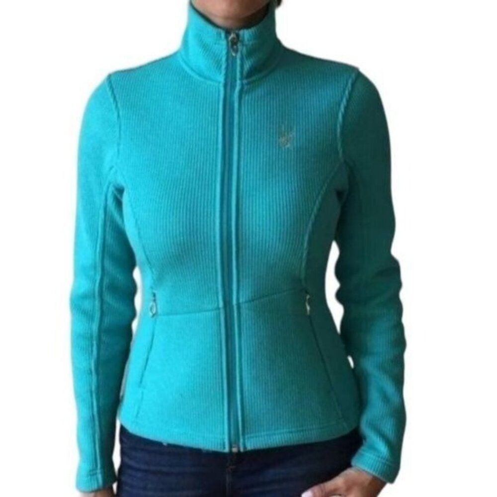 Spyder Core JACKET Sweatshirt Endure Riviera Teal Full Zip Up Women's WOMAN'S M
